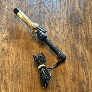 Professional Gold and Black Curling Iron